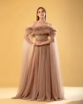 

Women Sexy Girl dresses Feathers Sleeveless Mesh Celebrity Elegant Evening Club Party Show Dress