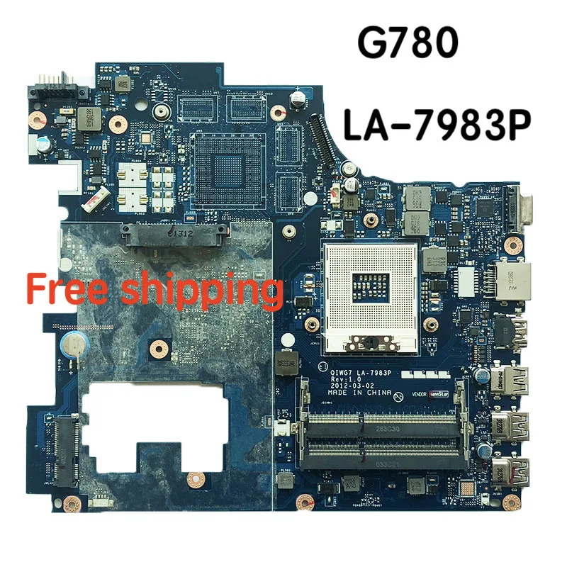 

For Lenovo G780 Motherboard LA-7983P Mainboard 100%tested fully work
