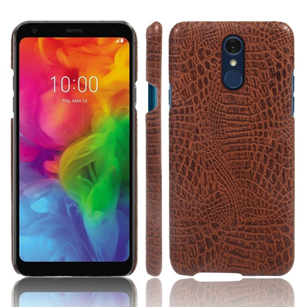 Чехол для LG G7 G7 thinQ G710/Q7/K8 /G4 styus G4 note/LS770/Qstylus stylo4 с крокодиловым узором