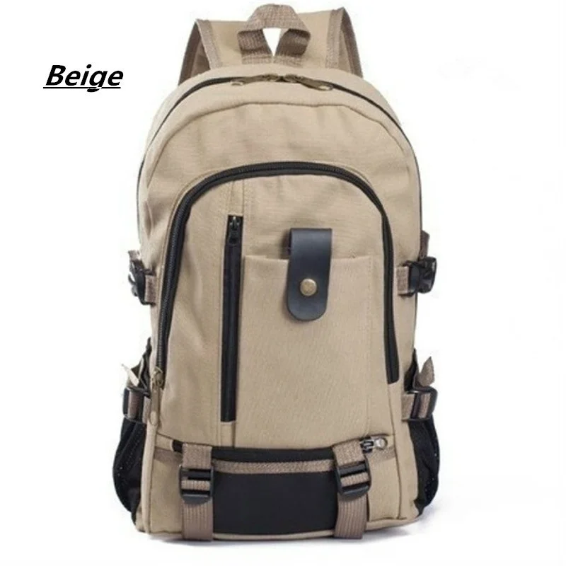 beige backpack Модный мужской женский рюкзак, повседневный рюкзак для путешествий, Большой Вместительный рюкзак для ноутбука, дорожная школьная сумка - Цвет: beige backpack