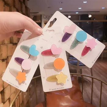 

BB Hair Clips Kids Girls Cartoon Bobby Hairpins Children Baby Hair Accessories Christmas Gift Hair Pins Baby Hairpin Clips