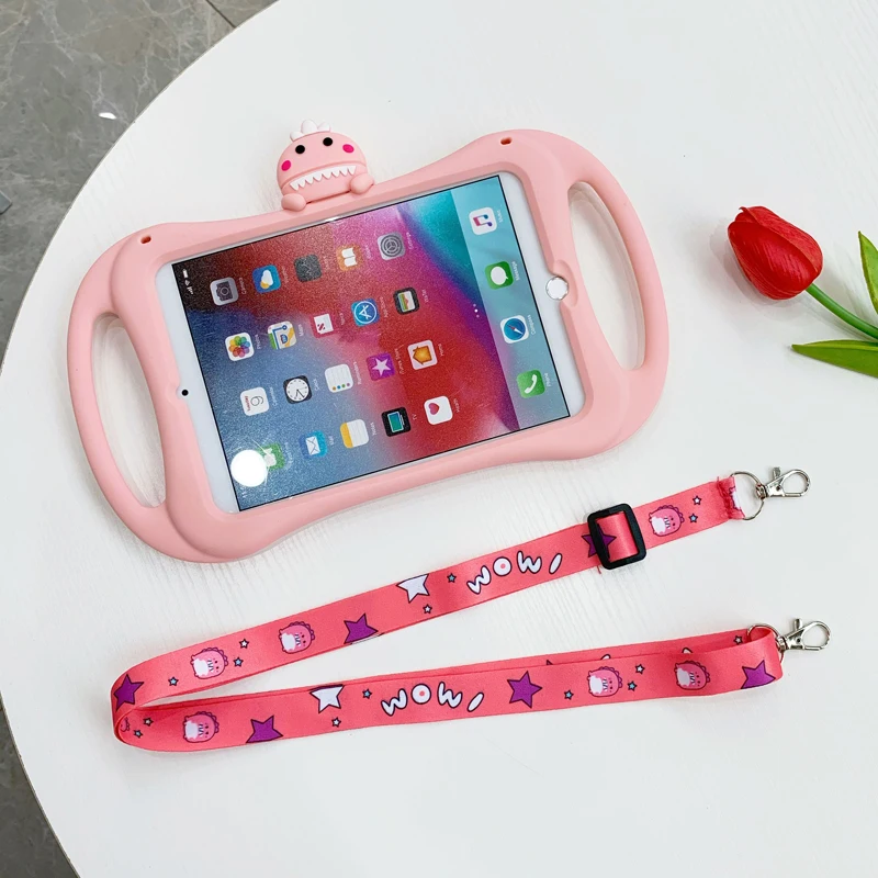 

For IPad 10.2 Air 2 9.7" Air3 10.5 Cartoon Kids Safe Cover for IPad 9.7 2017 2018 Mini Case Tablet Soft Silicon Stand Funda Case