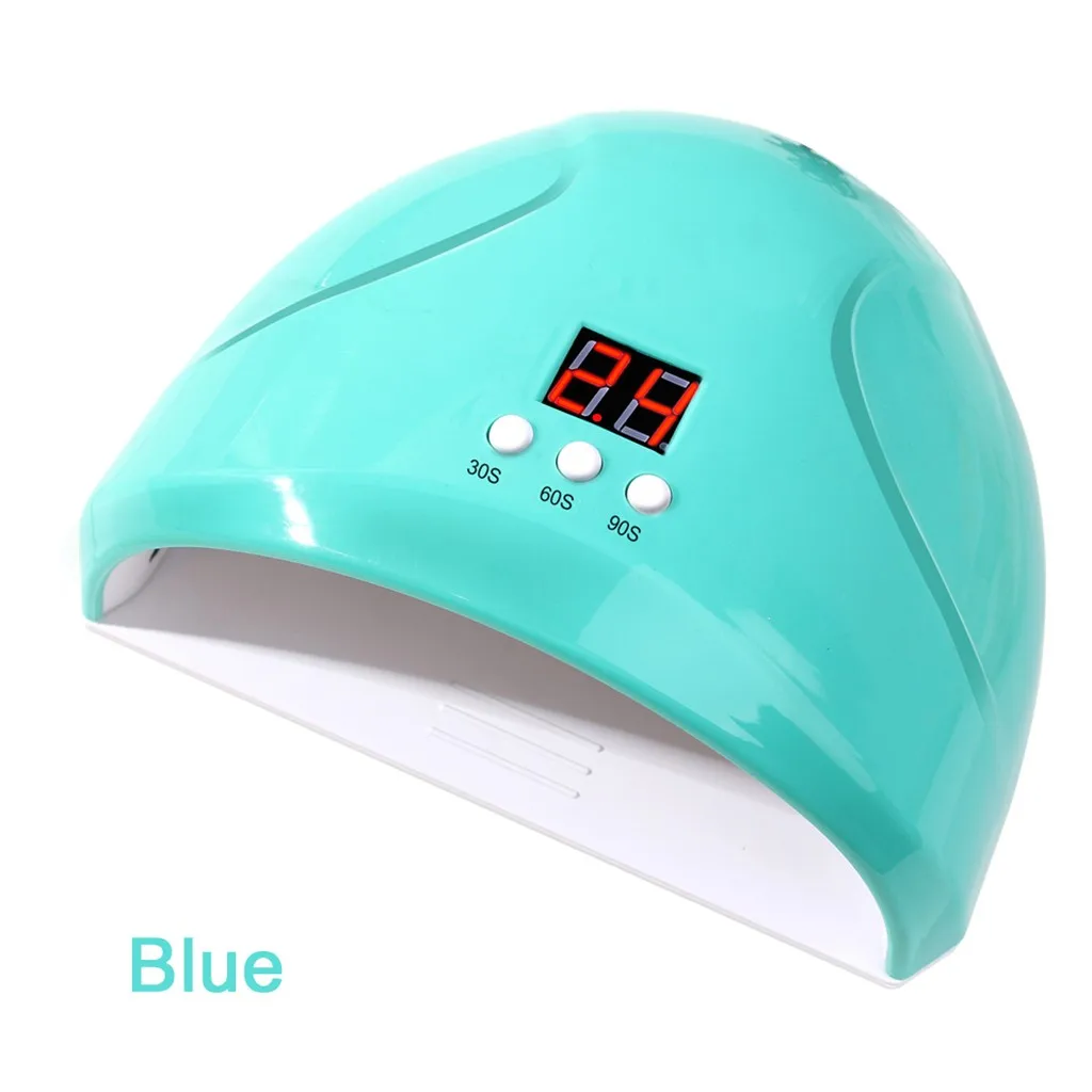 УФ-светодиодный светильник для сушки ногтей 36 Вт Интеллектуальная Индукционная USB мощная быстросохнущая лампа для сушки ногтей сушилка для гель-лака светодиодный - Color: Blue