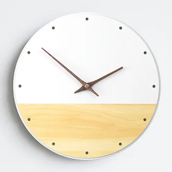 

Europe Pastoral Japanese Wall Clock Living Room Clocks Modern Guess Women Study Mute Watch Quartz Digital Quartz