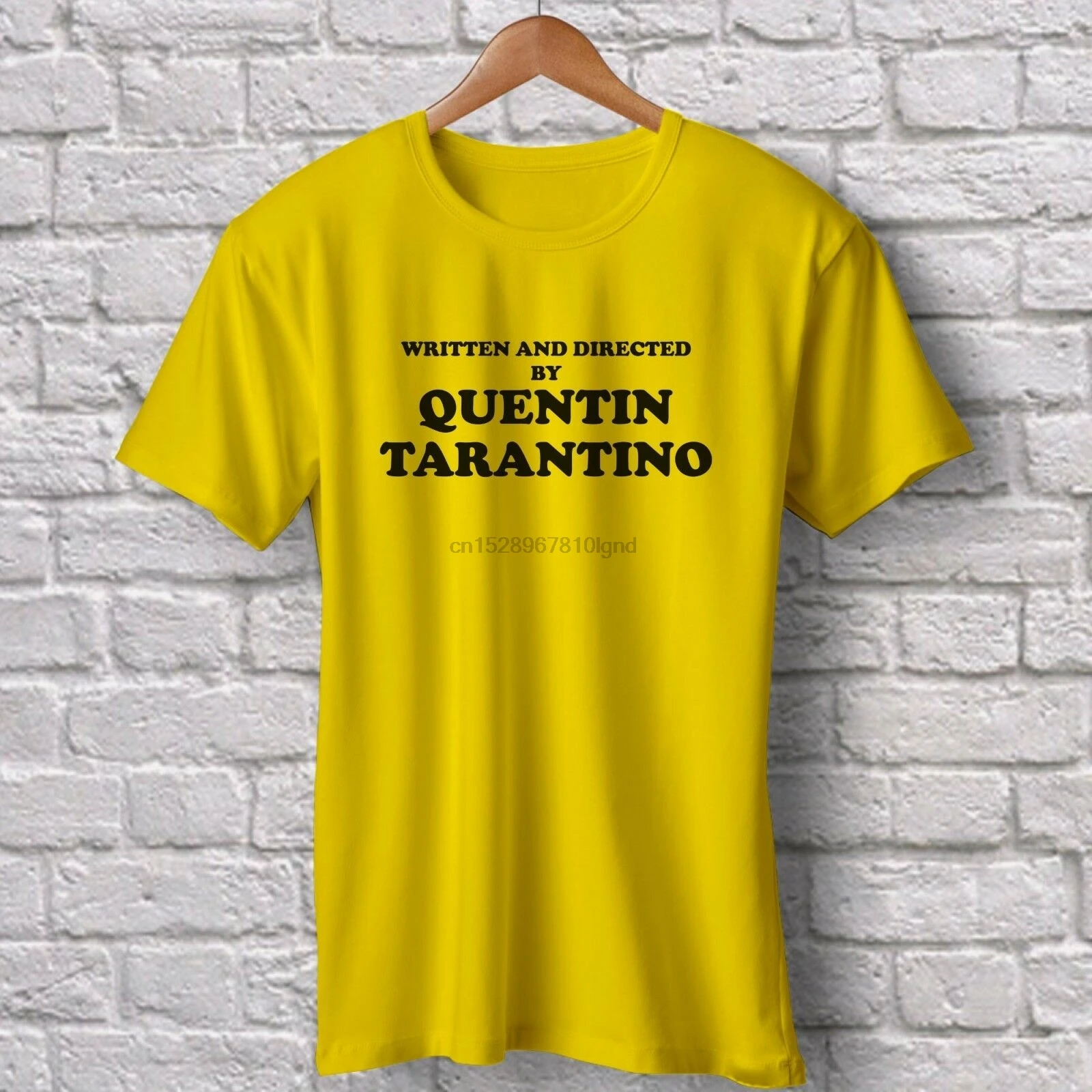 Quentin tarantino filme amarelo camiseta engraçado slogan pulp fiction  retro tv S 3XL moda camiseta camiseta topo|Camisetas| - AliExpress
