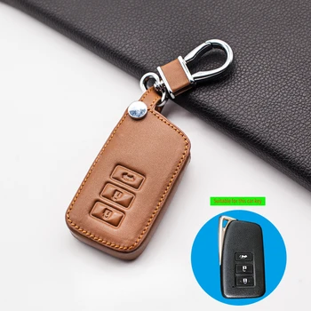 

Carrying Soft Leather Car Key Cover for Lexus NX GS RX ES GX LX RC IS 250 200 350 300H 450H CT200 RX270LX 3 Button Smart Case