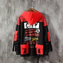 Новая мужская толстовка с капюшоном контрастного цвета, Повседневная Толстовка с капюшоном для спортзала, бодибилдинга, хлопковый топ с длинным рукавом, рубашка с капюшоном