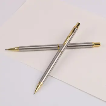 

0.5mm Commercial Metal Ballpoint Pen Mechanical Pencil Automatic Pens Writing Drawing School Supplies Stationery