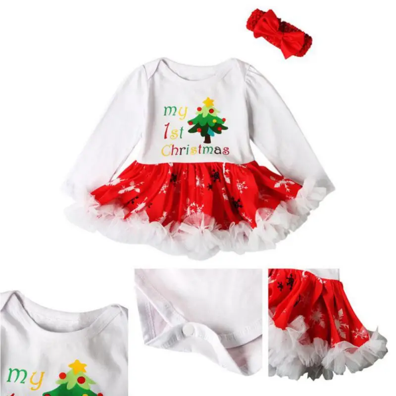 Рождественское платье для малышей; одежда принцессы для девочек; платья для маленьких девочек; Детские новогодние вечерние платья-пачки; Одежда для девочек