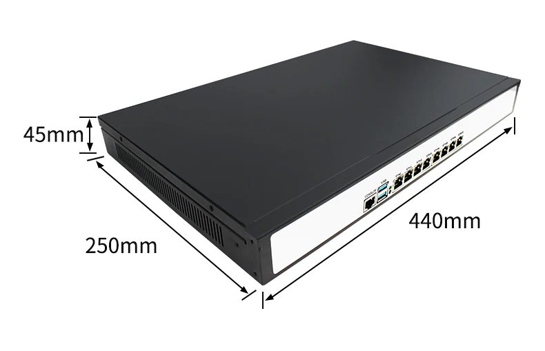1U Rackmount Network Security Appliance - Firewall Mikrotik Pfsense VPN, AES-NI Router PC, Intel Core i7 3520M, 8 Intel Gigabit Lan Description Image.This Product Can Be Found With The Tag Names Barebone Mini PC, Computer Office, Rackmount network security