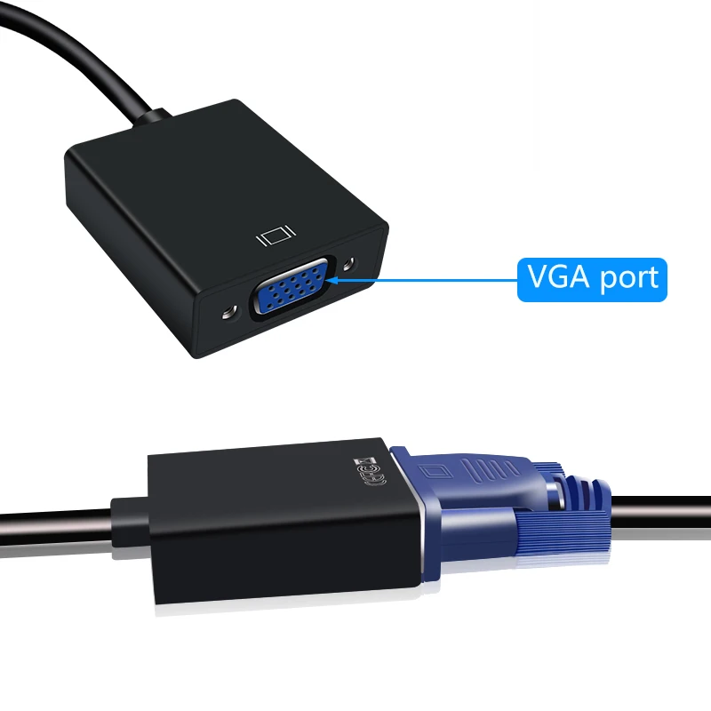 Переходник с HDMI на VGA папа Мама адаптер для ноутбука в проектор кабель Hdmi Vga видео