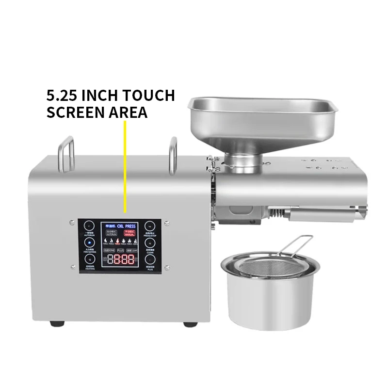 K28 Automatic Oil Press Household FLaxseed Oil Extractor Peanut Oil Press Cold Press Oil Machine Stainless steel 110/220V 6