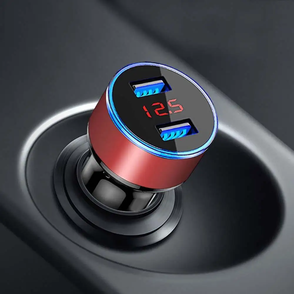 Автомобильное зарядное устройство для телефона двойной USB 3.1A адаптер