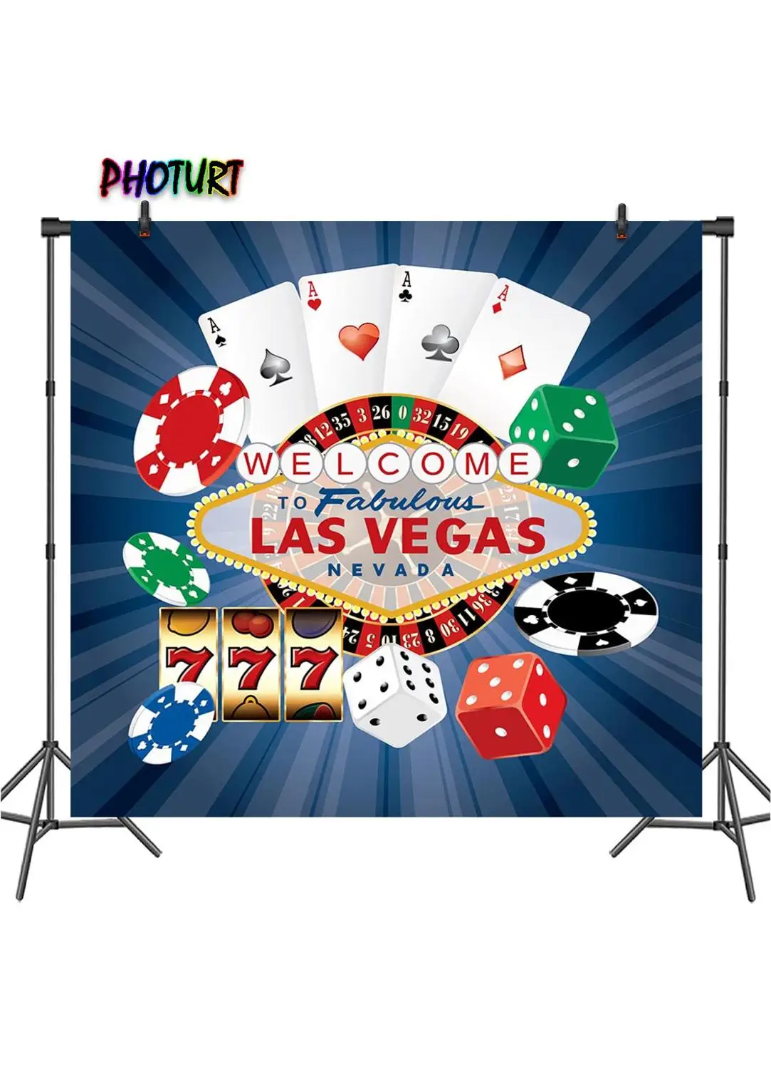 PHOTURT Las Vegas City Night фон для фотосъемки взрослых казино день рождения вечеринка