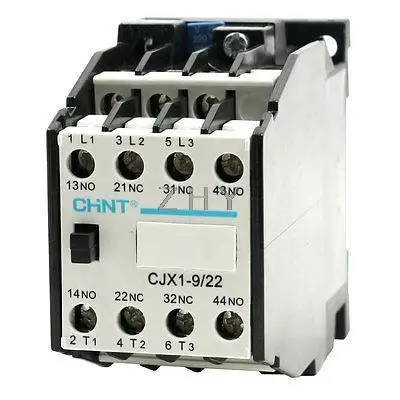 

CJX1-9/22 AC Contactor 220V/50HZ 264V/60Hz Coil 3-Phase 2NC 2NO