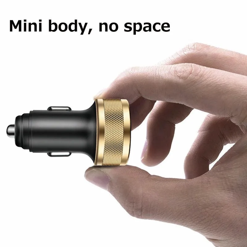 5V 4.8A мини USB Автомобильное зарядное устройство для мобильного телефона Быстрая Зарядка адаптер зарядного устройства с двойным USB светодиодный дисплей