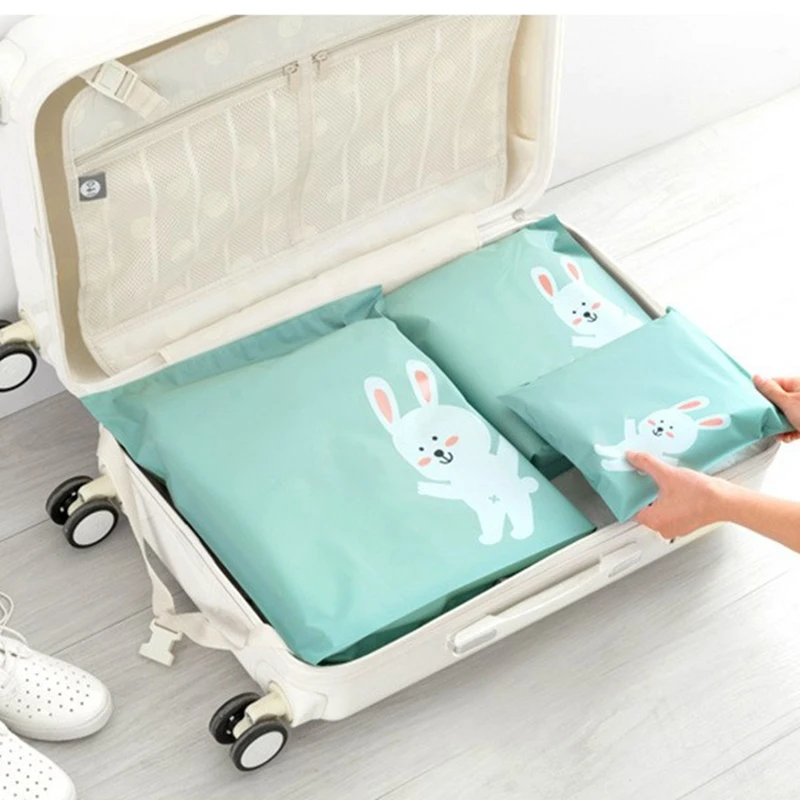Waterproof Travel Clothes Luggage Bag Kids Toy Shoe Laundry Lingerie Cosmetics Organizer Pouch Cute Animals Printed Storage Bag