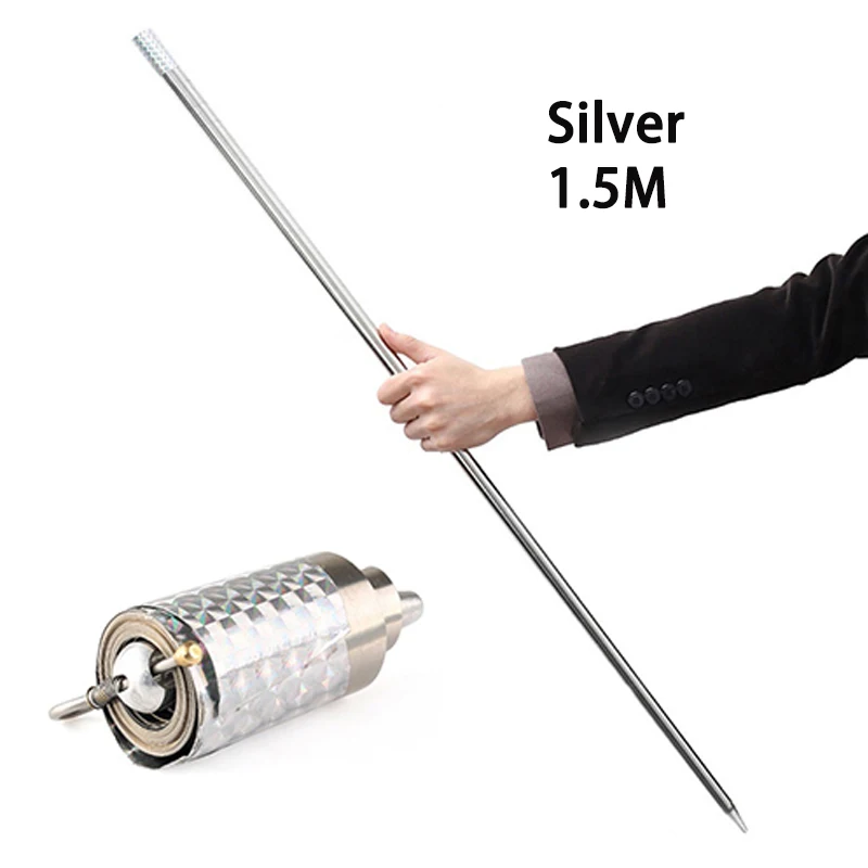 Вечерние сувениры EDC металлическая Волшебная телескопическая палочка для самозащиты штанга для боевых искусств магический Карманный уличный автомобиль стальная палочка эластичная палочка - Цвет: Серый