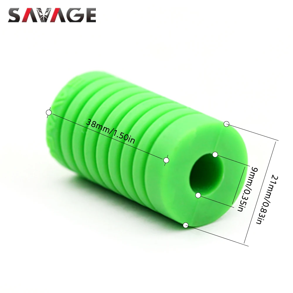 Universal Foot-Operated Left Shift Lever Foot Pad Pedal Toe Peg Cover Motorcycle Accessories Silica Gel Black/Blue/Red/Green