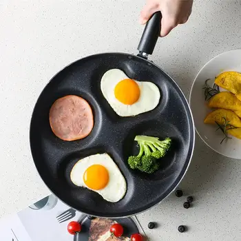 

High Quality Multifunction Four Hole Breakfast Frying Pan Non-Stick Cooking Pan Kitchen Tools 24.5cm pan