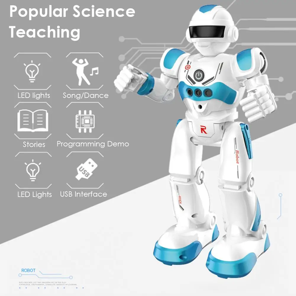 RC Remote Control Robot Smart Action Walk Sing Dance Action Figure Gesture Sensor Toys Gift For Children