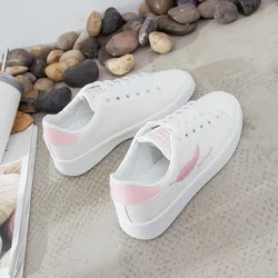 2021 Spring and Autumn New Women's Vulcanized Shoes Solid Color Round Toe Flat Shoes Outdoor Non-slip Casual Shoes Sports Shoes
