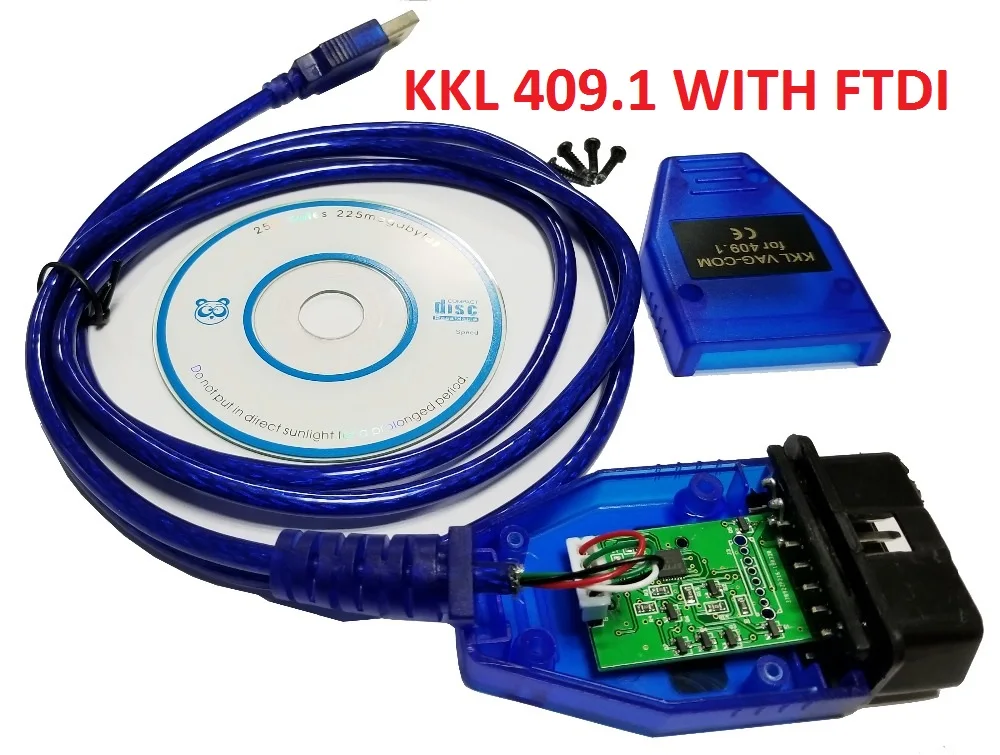 USB кабель KKL VAG-COM OBD2 OBDii KKL диагностический сканер для VAG серии автомобилей V-W/A-udi/S-eat диагностический кабель KKL 409-кабель