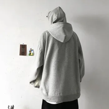 

Winter Plus Velvet Thick Hoodies Men Fashion Double Hat Hoodie Man Streetwear Wild Hip Hop Loose Casual Sweatshirt Men Hoody