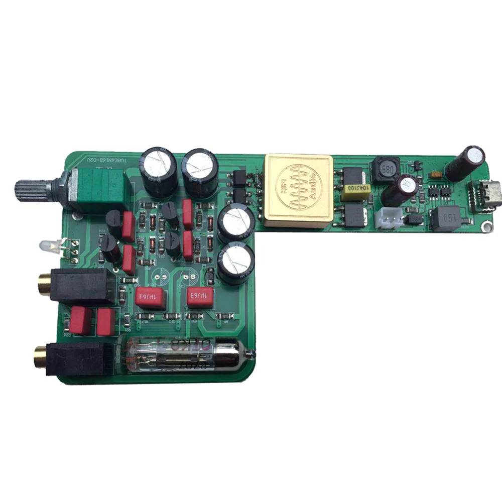 LUSYA Portable 6H16 Tube Headphone Amplifier with 2100mA lithium battery for 8 600ohm Headphone T0284