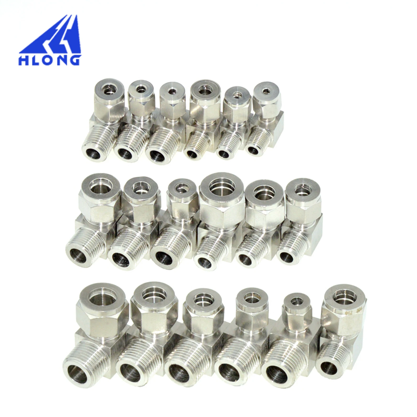 Локоть 3/8 &quotPT наружная резьба NPT 6 мм 8 10 12 1/2" дюймовый двойной наконечник трубки