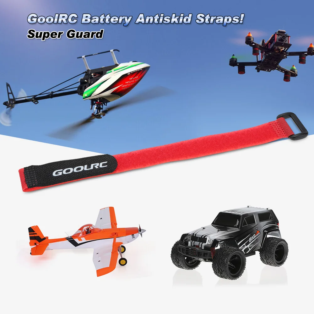 10Pcs GoolRC Strong RC Battery Antiskid Straps Bands 285mm for Drone Helicopter and Car | Игрушки и хобби