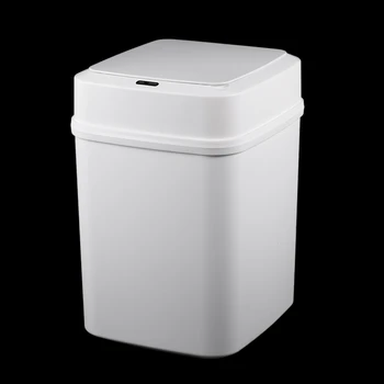 

Automatic Intelligent Sensor Smart Trash Can Dustbin Lid Motion Detector Kitchen Bedroom Energy-Saving No Noise 10L Battery