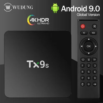 

TX9s TV Box Android 9.0 2GB 8GB Set Top Box 2.4G Wifi 4K Media player Free Apps Very Fast top Box Youtube Google