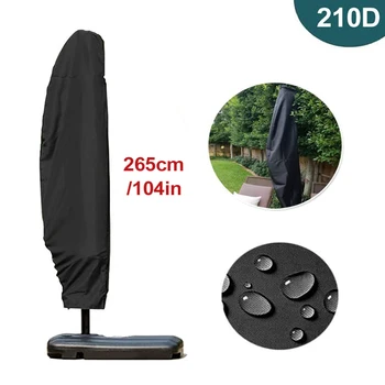 

Patio Umbrella Cover Outdoor Offset Umbrella Cover with Zipper, for Cantilever Umbrellas, Waterproof Anti-UV Parasol Cover