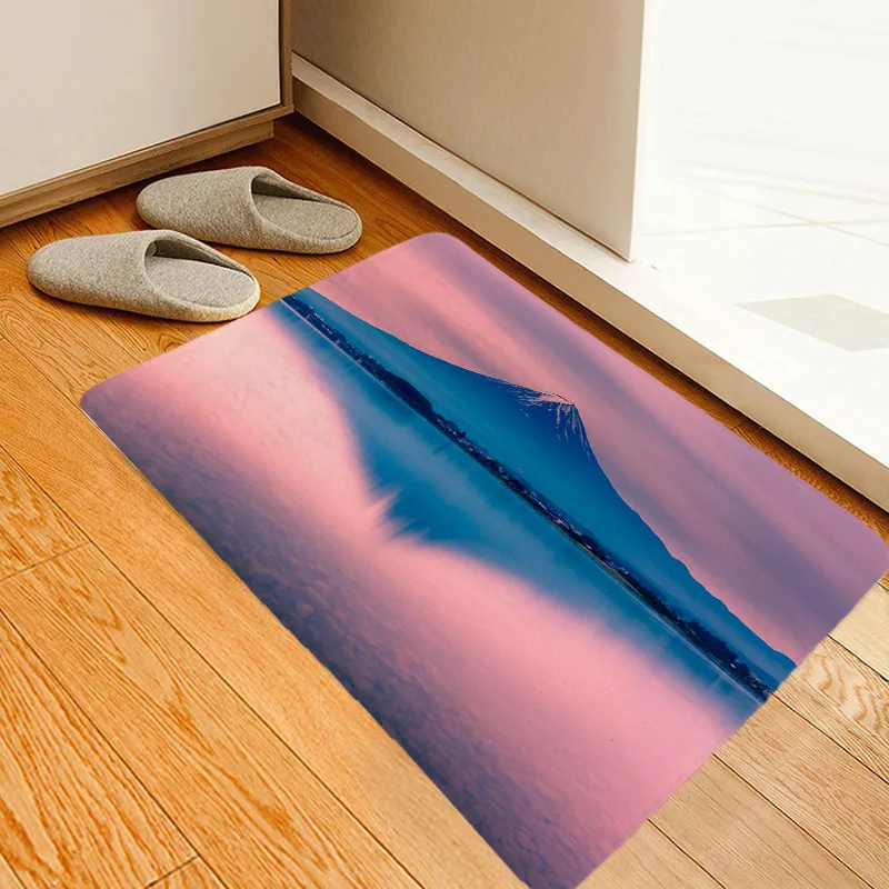 Creative 3D Printing Landscape Hallway Carpets and Rugs for Bedroom Living Room Carpet Kitchen Bathroom Anti-Slip Floor Mats