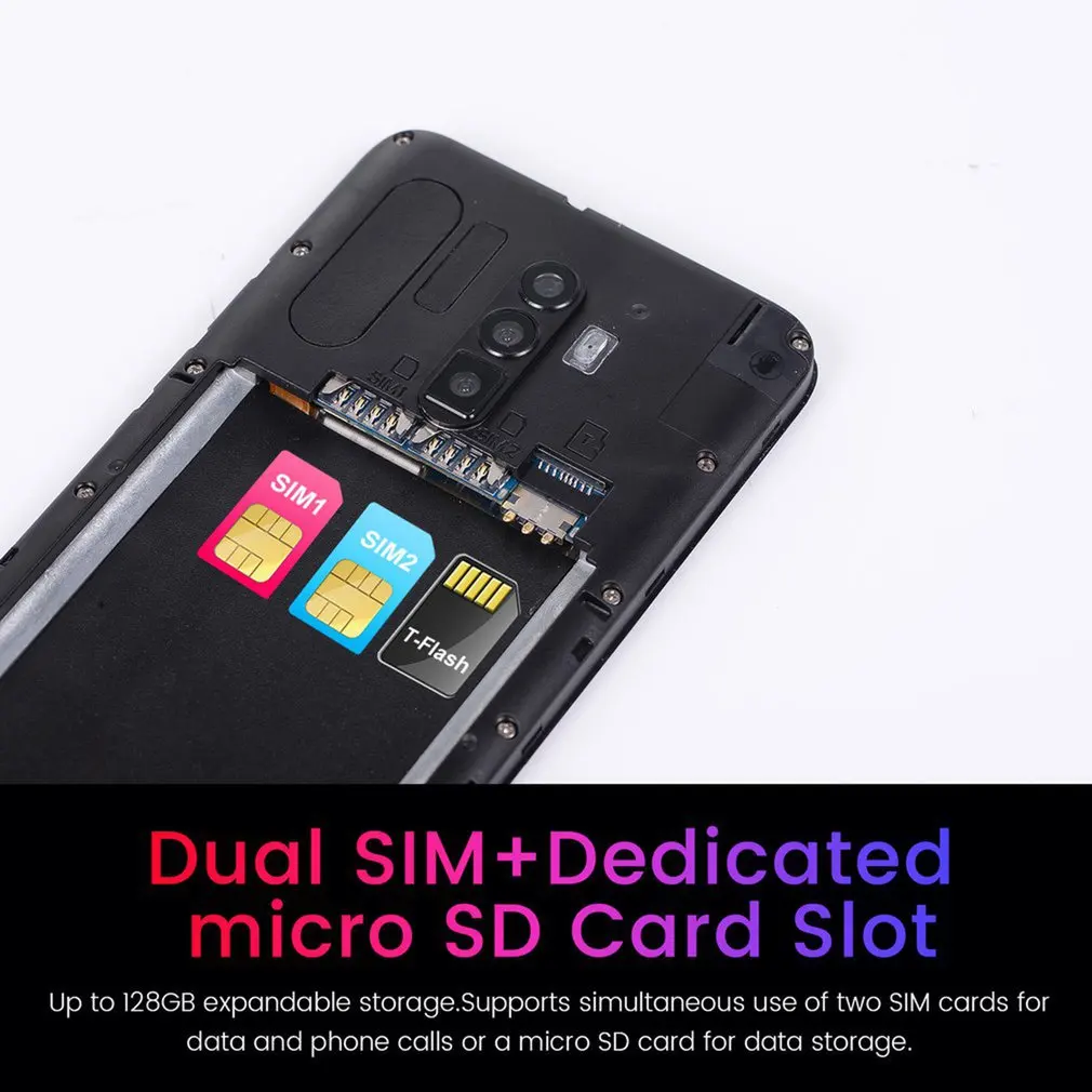 512 + 4g Smartphone Polegada Tela Cheia Android hd Vingerafdruk Desbloquear Máquina Memória Flash 3g 5.8 7 Walkie-talkie