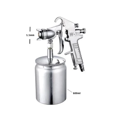 W 71 pneumático pistola de pulverizador verniz pistola altamente atomizada móveis, móveis de madeira pistola de pulverizador do automóvel alta atomização