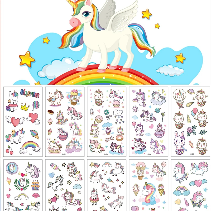 Unicorn Birthday Party Supplies Decorations Rainbow Unicorn Party Backdrop  Photo Background For Girls Little Princess Birthday