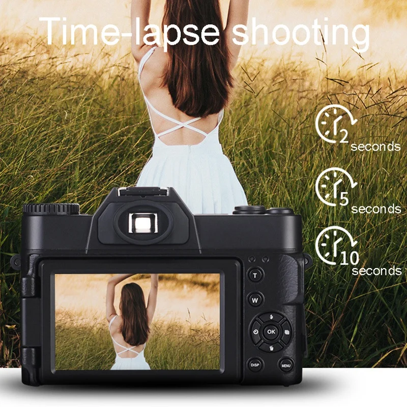 US $62.81 Digitial Camera 4K HD 30 Million Pixel Entry Mirrorless Digital Camera WIFI Camera for Beginner Teens
