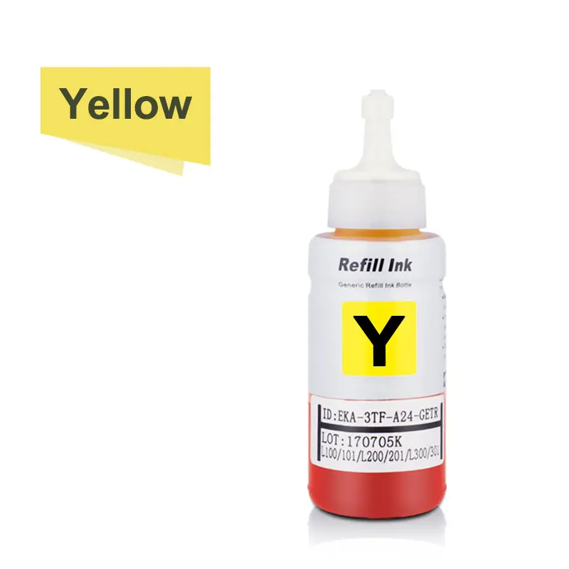 Dye Ink For Epson L100 L110 L120 L132 L210 L310 L365 L380 L382 L486 L550 L800 L805 L1300 L1455 ET-2500 ET-2650 (4 color options) dye ink kit dye ink refill ink refill epson ink bottle