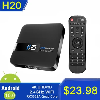 

2020 NEW Android 10.0 Smart TV Box 4K Media Player 3D Video Game 2.4GHz Wifi H2.65 TV receiver Set Top Box