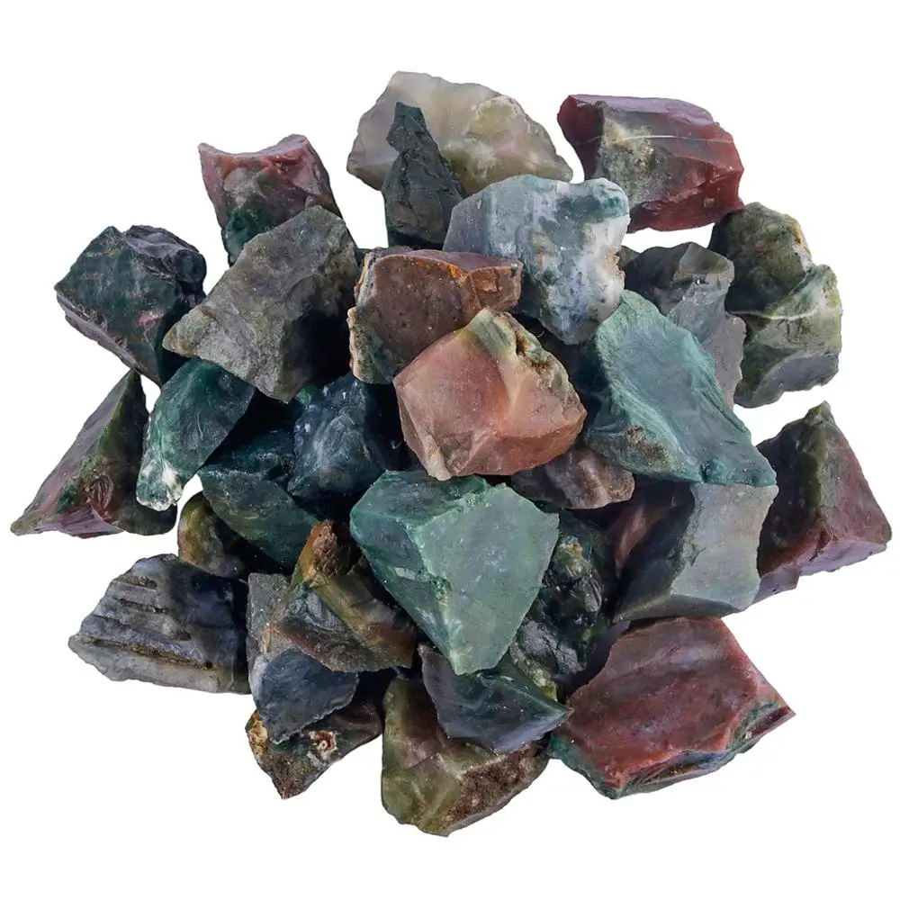 Indian Agate TUMBEELLUW 1lb(460 г) натуральный кристалл кварца необработанный камень, необработанные камни неправильной формы для кабирования, кувырки, резки, лапидария - Цвет: Indian Agate