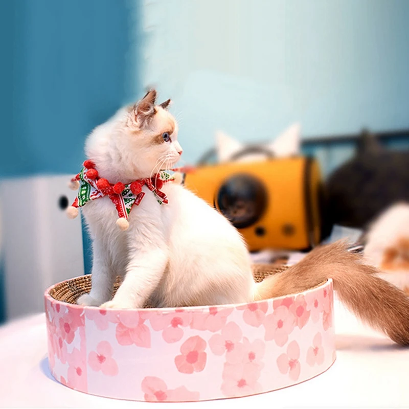 Лидер продаж, ПЭТ кошка игрушка большой размер, круглая форма кошачий помет новая чаша форма d из гофрированной бумаги для кота царапины доска кошка забота о когтях Pet Catch Cl