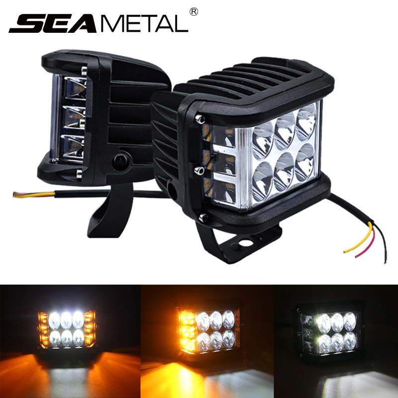 車のledワークライトプロジェクター 防水フォグランプ アルミニウムシェル Suvトラック用 オフロードledライトバー 自動車製品 Light Bar Work Light Aliexpress