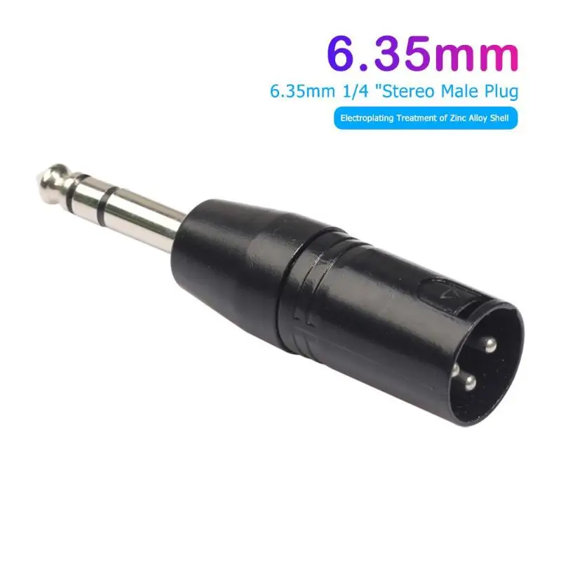 Женский/мужской 3 контактный XLR для штекера 1/4 дюйма 6 35 мм стерео разъем аудио