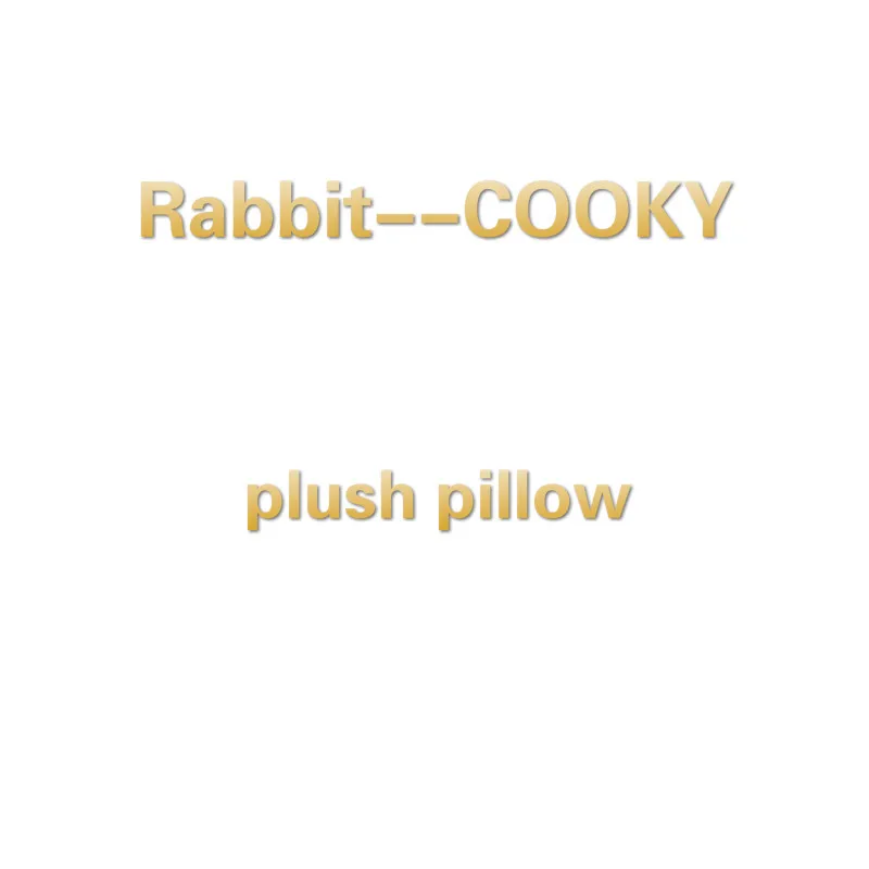Rabbit--COOKY 35 см оригинальные Kpop Bangtan мальчики плюшевые игрушки мягкие подушки валик кролик/щенок/Сердце/Коала/овца/лошадь/инопланетянин/печенье кукла подушка - Цвет: Rabbit--COOKY