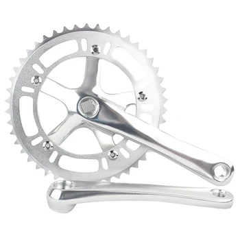 

Road Bicycle CNC 46T Crankset 6061-T6 Aluminum Alloy Chainring Crank Chainwheel Fixie