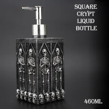 

Empty Refillable Sanitizer Liquid Soap Bottle Personal Home Square Hand Lotion Sanitizer Bottle Storage 460ml the Sanitizer