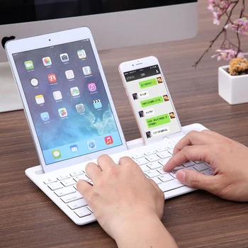 

Bluetooth Keyboard Silent Gaming Keyboard For Macbook Pro iPhone Tablet iPad Ultra-slim Computer Wireless Keyboard For PC Gamer