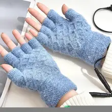 

Usb Electric Heated Gloves Double & Single Sided Heating Fingerless Temperature Mittens Gloves Cycling Gloves Adjust Waterp U8p8
